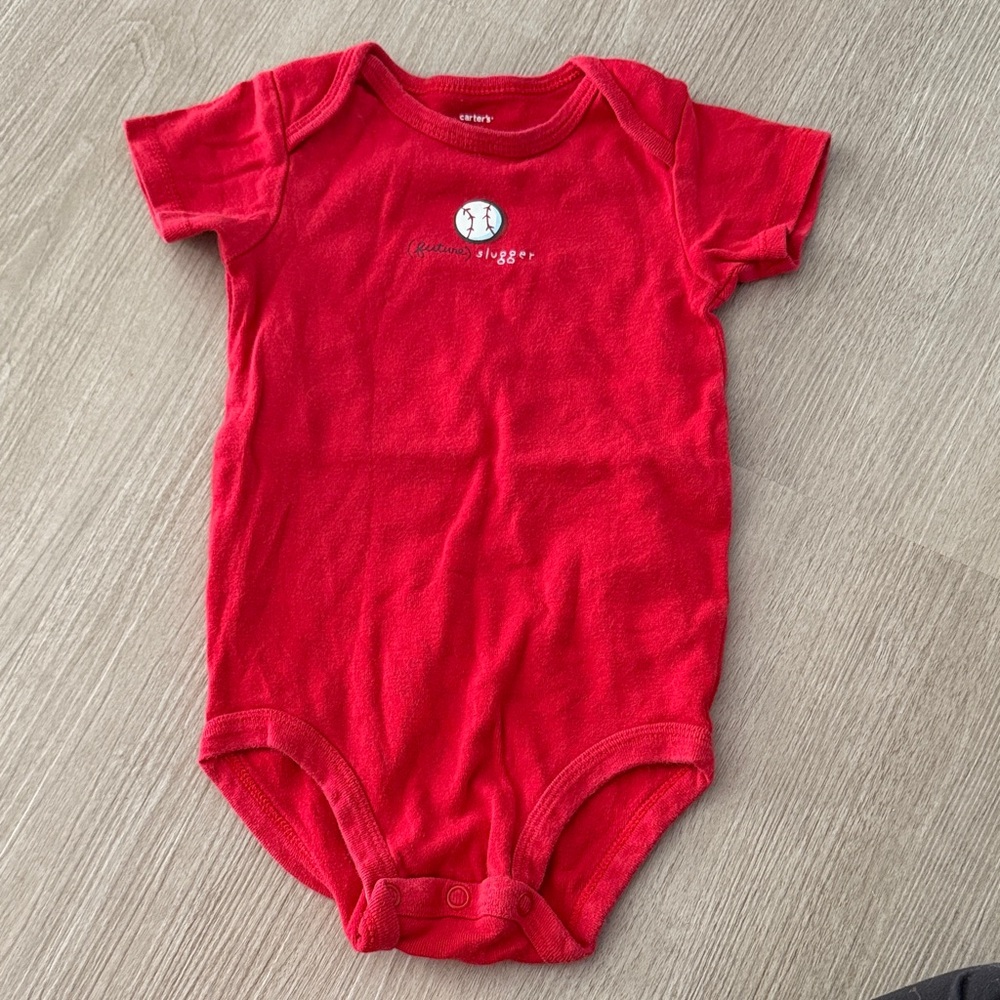 Carter's Vibrant Red Baby Bodysuit